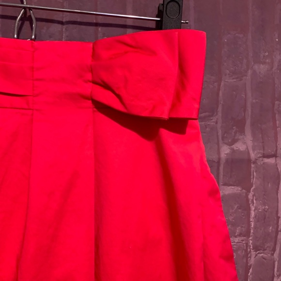 Geranium Pink • “Mila” Sateen Skirt • Pockets - Picture 2 of 10